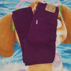 Purple 4T Levi's 711 skinny